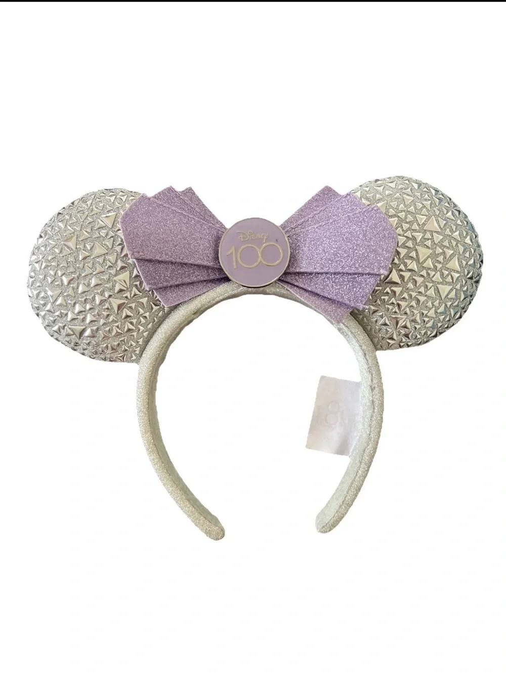 Disney Silver & Lavender 100th Anniversary Minnie Ears Headband